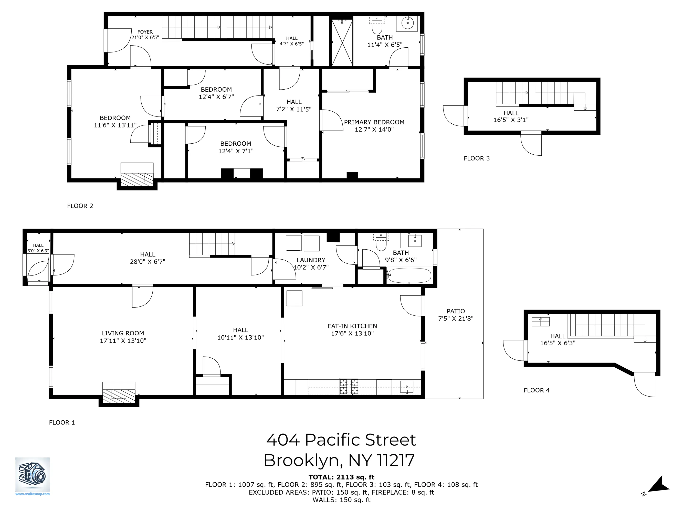 Professional floor plan drafting services services in NYC and New Jersey - HDR photos and 4K video by RealtaSnap
